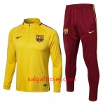 FC Barcelona Sweatshirt Dragt 2017-18 Gul FC Barcelona Sweatshirt Dragt 2017-18 Gul